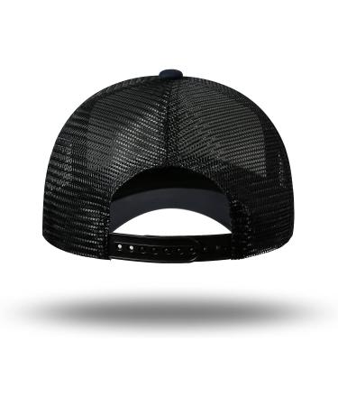 American Flag Trucker Hat - Snapback Baseball Cap for Men Women - Dark Gray/Black - Buy Online on GoSupps.com
