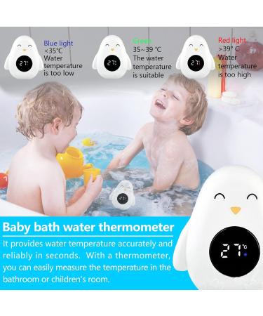 Buy Bathecromometer Baby Digital Bath Thermometer with LED Touchscreen - Penguin Design for Safe Water Temperature Measurement & Fun Bathing | Ideal for Children & Babies - Buy Online on GoSupps.com