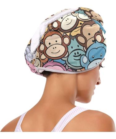 Small Monkey Hair Towel 2 Pack | Super Absorbent Quick Dry Hair Turbans for Women & Girls - Buy Online on GoSupps.com