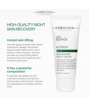 Line Repair Niacinamide Night Cream | Best Night Cream for Combination Normal & Dry Skin | 60 ml - Buy Online on GoSupps.com