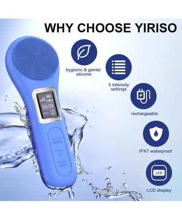 Rechargeable Silicone Face Scrubber - Waterproof Electric Facial Brush for Deep Cleaning & Massaging | Ideal Gift for Men & Women - Buy Online on GoSupps.com