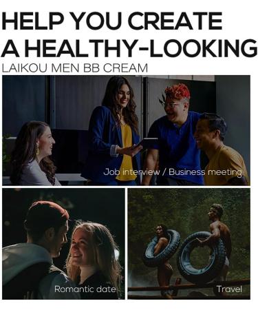 Trendyfave Mens BB Cream Foundation BB Cream Light Face Moisturiser For Oily Skin Concealer For Mature Skin Face Make-Up Anti Age Face Cream Anti Redness Cream For Face - Buy Online on GoSupps.com