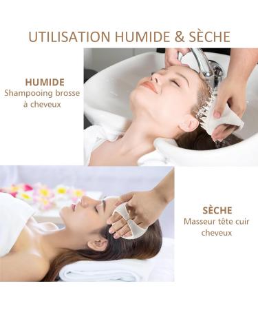 Scalp Massage Brush - Best Shampoo Hair Brush for Wet & Dry Use | Gently Exfoliate & Massage Your Head (90x90x80mm) - Buy Online on GoSupps.com