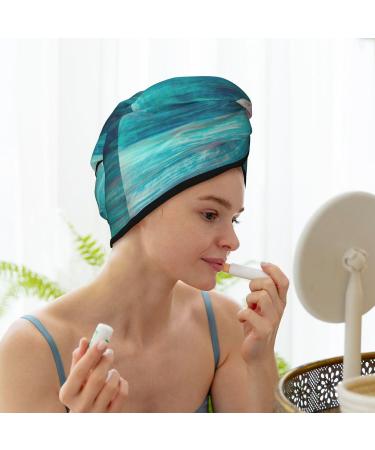 Hair Towel Wrap - Quick Drying Towel Turban with Button | Floral Design for Effortless Hair Drying - Buy Online on GoSupps.com