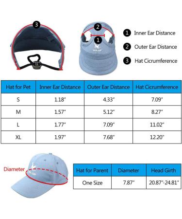 Famkit Dogs Baseball Cap - Adjustable Pet Hat for Sun Protection | Dog Mom & Dad Family Style - Buy Online on GoSupps.com