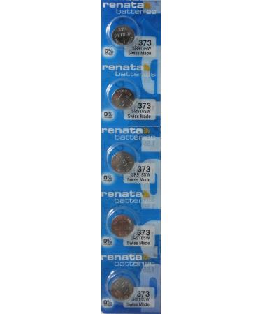 Renata #373 Silver Oxide Battery - 5 Pack