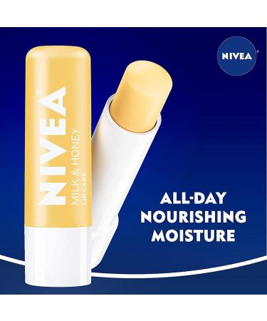 Buy Nivea Lip Care A Kiss of Milk and Honey - Natural Defense (Pack of 6) | Fast International Shipping - Buy Online on GoSupps.com