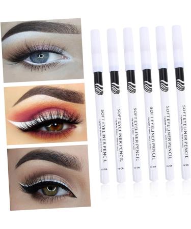 Healvian 120 Pcs Eyeliner Pencil White Eyeliner White Eye Liner Pencial Coloured Eyeliner Liquid Wooden Pole - Buy Online on GoSupps.com