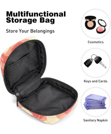 Watercolor Red Flower Period Bag - Sanitary Napkin Storage & Makeup Travel Pouch - Buy Online on GoSupps.com