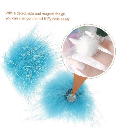 minkissy 2 Boxes Nail Set Puff Nail Pompom Nail Polish Kit Nail Puff Nail Fluffy Nail Polish Nail Art Decorations Accessories Hairball Velvet 3d - Buy Online on GoSupps.com