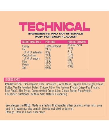 Vive Protein Bites Mixed Box 21 x 20g Dark Chocolate Coated Vegan Snacks - Gluten Free High Fibre Mini Protein Bars - 21 Count Pack - Vegan Friendly - Buy Online on GoSupps.com