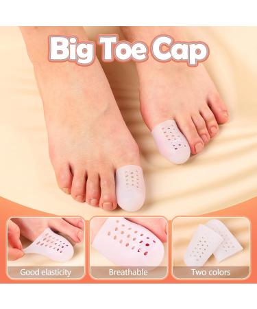 Nuanchu Toe Protectors 2 Pairs Big Protector with Holes Breathable Caps Soft Covers Pain Relief Support Guard Cushions for Missing Ingrown Hammer Toenail Corns Men Women Use Colors M Multicoloured - Buy Online on GoSupps.com