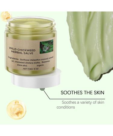 Buy Kowsunary Organic Wild Chickweed Herbal Salve 4oz - Natural Skin Relief & Moisturizer | Fast International Shipping - Buy Online on GoSupps.com