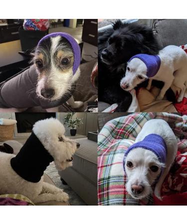 Treonca Quiet Ears 3-Pack Dog Snoods | Ear Covers for Noise | Small Size (Black, Pink, Purple) - Buy Online on GoSupps.com