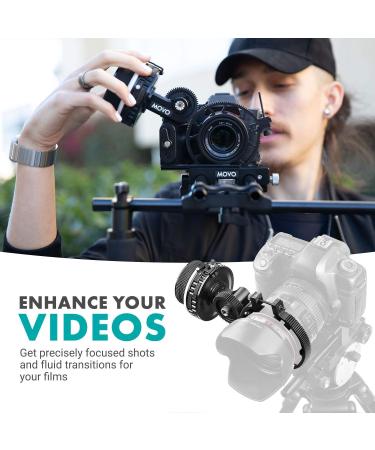 Movo F2X Precision Follow Focus System with Hard Stops + Adjustable Gear Rings (65mm, 75mm, 85mm) - Buy Online on GoSupps.com