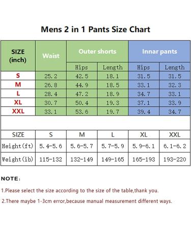 WRAGCFM Men's 2 in 1 Running Pants Shorts Tights Compression Workout Pants with Pocket - Black (Small) - Buy Online on GoSupps.com