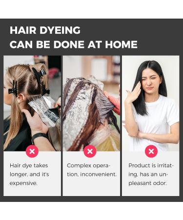 Buy 3 in 1 Black Hair Dye Shampoo - Gentle Gray Coverage & Herbal Ingredients | 17.6 Fl Oz - Buy Online on GoSupps.com