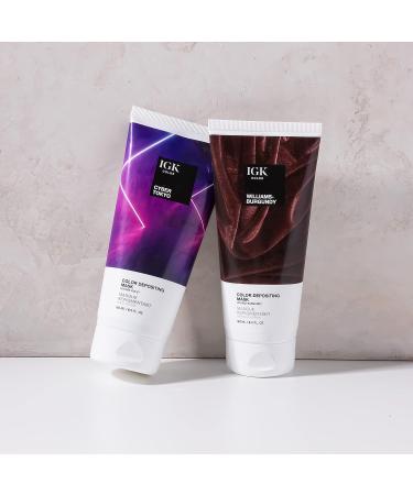 IGK Color Depositing Mask - Williams Burgundy | Vegan, Cruelty-Free | Hydrating, Conditioning, Shine-Boosting - Buy Online on GoSupps.com