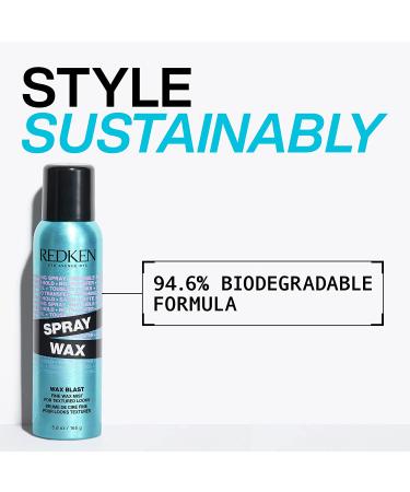 Redken Spray Wax Invisible Texture Mist - Volumizing Finishing Spray-Wax for All Hair Types - Satin-Matte Finish - 5.5 Oz - Buy Online on GoSupps.com