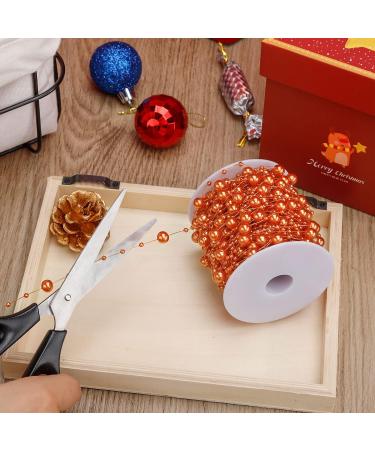 Pumpkin Beads Garland - 99 Feet Christmas Tree Decoration for Holiday Party DIY Crafts - Buy Online on GoSupps.com