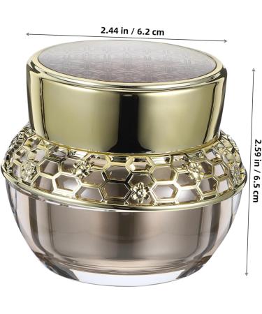 MAGICLULU Cream Bottle With Cover Travel Acrylic Oil Seed 6.6X6.2X6.2CM Golden - Buy Online on GoSupps.com