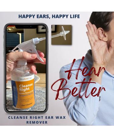 Blue Echo Care Cleanse Right Ear Wax Removal Tool Kit - Includes Ear Drops Bottle & Reusable Tip - Remove Excessive Earwax at Home - 1 Count - Buy Online on GoSupps.com