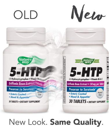 Nature's Way 5-HTP Supplement with Vitamin B6, C & Griffonia Extract - 30 Count - Buy Online on GoSupps.com