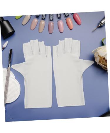 HAPINARY 2 Pairs Pink Gloves Uv Protection Gloves Sun Protection Gloves Uv Nail Gloves Manicure Uv Gloves Nail Art Anti-uv Gloves Nail Uv Gloves Nail Art Uv Gloves Fingerless Nylon Gel - Buy Online on GoSupps.com