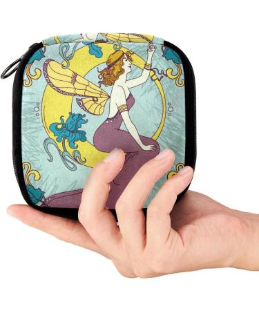 GIAPB Period Bag - Fairy Floral Frame Color, Sanitary Napkin Storage and Makeup Pouch - Buy Online on GoSupps.com