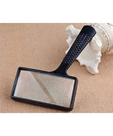 Junbyuhu 5x Hand Magnifying Glass Rectangular 100 x 50 mm Commercial Reading Magnifier for Seniors Low View Reading Hobbies Repair Observation - Buy Online on GoSupps.com