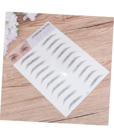 Angoily Artificial Eyebrow 4 Pcs 3d Eyebrow Stickers Makeup Eyebrow Transfer Soap Tin Imitation Eyebrow 6d Template Water Proof - Buy Online on GoSupps.com