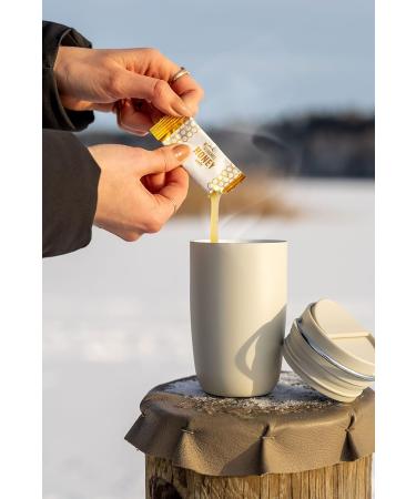 Nordmel Honey Sachets Box of 60-8g Per Sachet - Pure Natural Soft Honey -Unpasteurised Unfiltered Crystallized Natural Honey - Buy Online on GoSupps.com