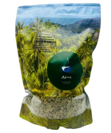Adems Colombian Excelso green coffee beans unroasted 1kg for home and business use