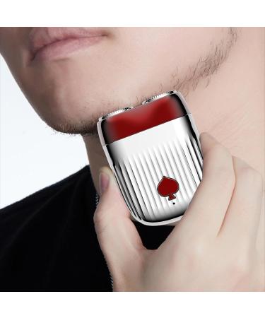 Portable USB Electric Rotary Shaver for Men - Cordless Rechargeable Beard Trimmer - Buy Online on GoSupps.com