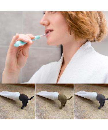 BAIYSFFG 3Pcs Pooping Dog Butt Toothpaste Topper Cartoon Dog Butt Toothpaste Dispenser Funny Toothpaste Cap Toothpaste Topper Cap for Home Travel Daily Life - Buy Online on GoSupps.com