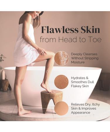 Puriya Sensitive Skin Body Wash - Moisturizing, Sulfate-Free Shower Gel for Eczema Prone Skin - Vegan and Hypoallergenic Formula for Women, Men, Kids, and Toddlers - Buy Online on GoSupps.com