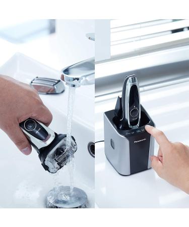 Panasonic Arc5 Electric Razor for Men - 5 Blades Shaver with Sensor Technology | Wet Dry, Silver - Includes Trimmer and Automatic Clean/Charge Station - Buy Online on GoSupps.com