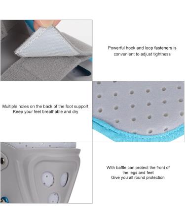 Ankle Fixing Brace for Fractures & Sprains | Adjustable Splint for Heel & Arch Pain | Night Support for Plantar Fasciitis - Size M (Left Foot - Buy Online on GoSupps.com