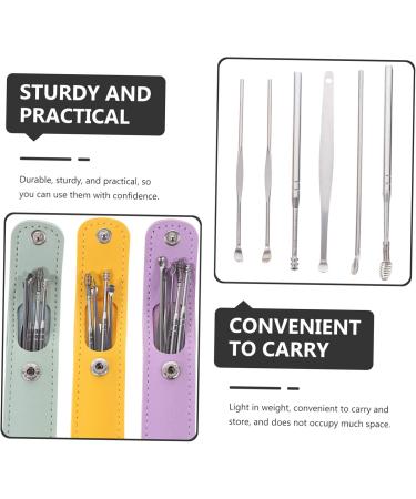 Mobestech 15 Sets Earpick Ear Cleaning Kit | Ear Wax Removal & Blackhead Extractor Tool | Pore Cleaner & Tweezer Set for Effective Ear & Skin Care - Buy Online on GoSupps.com