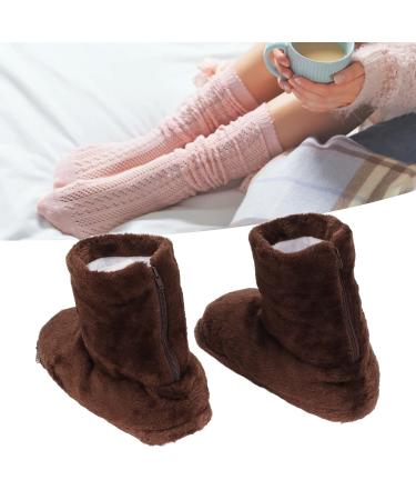 Buy Electrically Heated Washable Shoes - USB Heated Boots for Men & Women | Adjustable Temperature Soft & Comfortable | Keep Your Feet Warm (Brown) - Buy Online on GoSupps.com