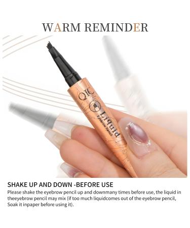 Microblading Eyebrow Pen - 3D Waterproof & Smudge-Proof Eyebrow Magic Pencil for Natural Brows (Dark Brown) - International Shipping Available - Buy Online on GoSupps.com