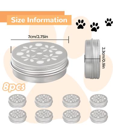 8PCS Dog Scent Work Tins Kit Aluminum Dog Scent Training Jar Dog Scent Training Box Dog Nose Smell Training Container Agility Scent Training Equipment for Dog Nose Training - Buy Online on GoSupps.com