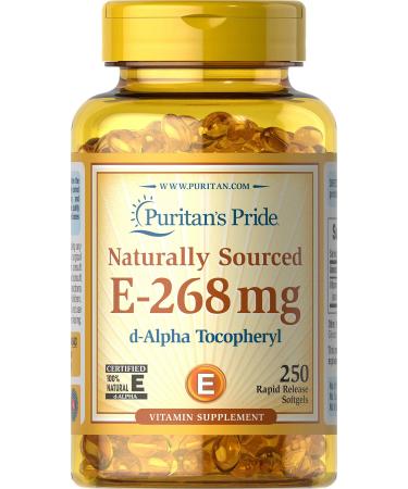 Puritans Pride Vitamin E-400 Iu (268mg) 100% Natural, 250 Count