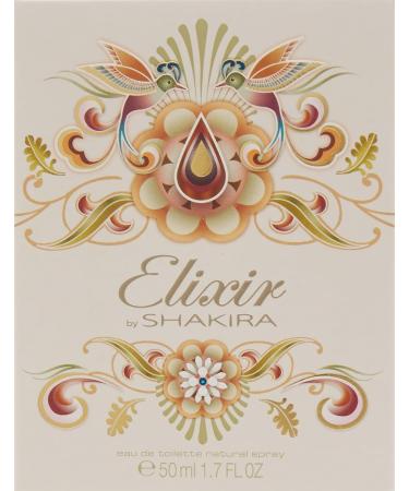 Shakira Elixir Eau de Toilette Spray 1.7 Ounce Cedar Floral Orange 1.7 Fl Oz (Pack of 1) - Buy Online on GoSupps.com