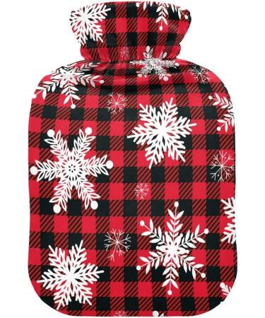 Snowflakes Christmas Hot Water Bottle 2L | Pain Relief Heating Bottle for Cramps | International Shipping Available - Buy Online on GoSupps.com