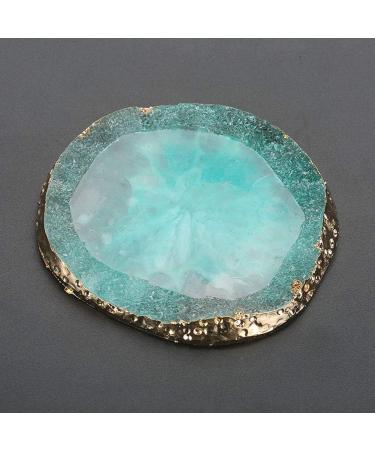 Naroote Solid Gel Nail Polish Palette Nail Polish Palette Resin Nail Art Palette Nail Polish Cosmetic Palette Gold Edge Pigment Mixing Plate Drawing Color Dish Manicure Nail DIY Tool GREEN - Buy Online on GoSupps.com