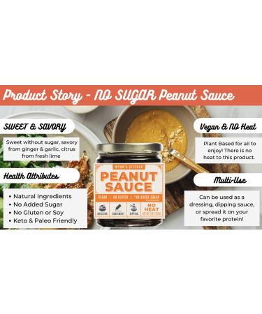 Wynn's Kitchen Vegan Peanut Sauce 9 OZ - Sugar-Free & Keto Friendly - Buy Online on GoSupps.com