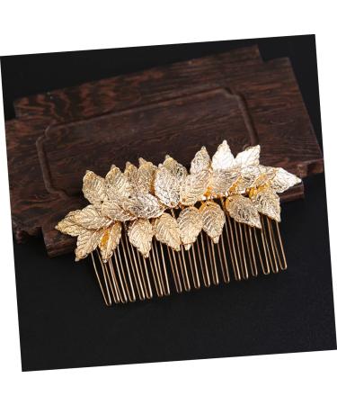 Angoily Hair Comb Hair Accessory for Girls Hair Topper Hair Jewels for Women Gold Headband Flower Hair Accessories Golden Flower Girl Headpieces for Wedding Tiara Hair up Crown Alloy Bride - Buy Online on GoSupps.com