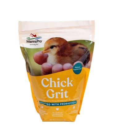 Manna Pro Chick Grit  Digestive Supplement for Young Poultry and Bantam Breed  Probiotics to Support Digestion  No Artificial Ingredients or Preservatives  Insoluble Crushed Granite