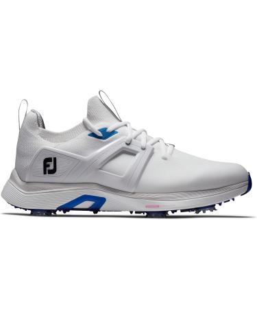 Footjoy Men's Hyperflex Golf Shoes - Size 43 EU - White/Grey | International Shipping Available - Buy Online on GoSupps.com